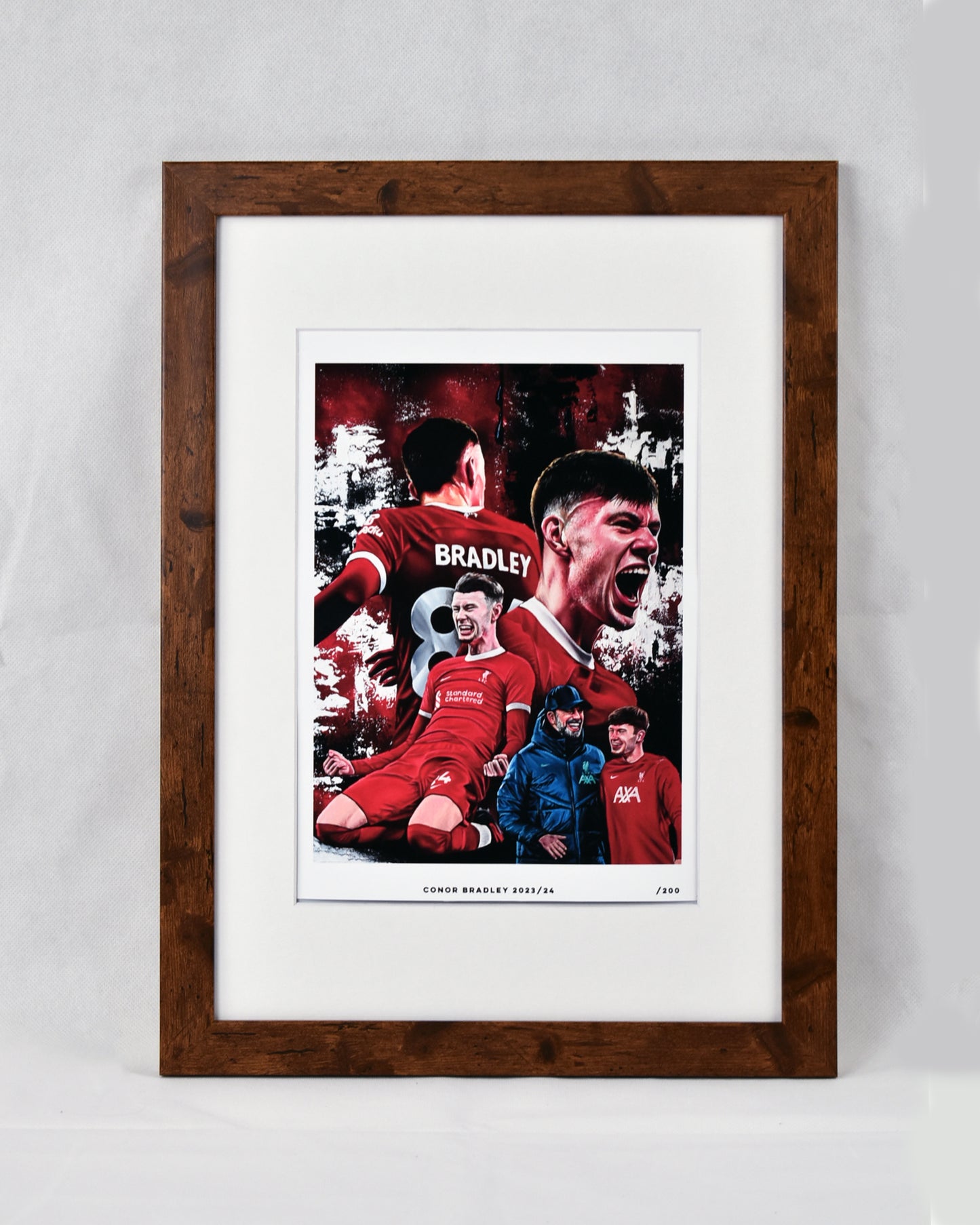 "Conor Bradley 2023/24" (Framed)