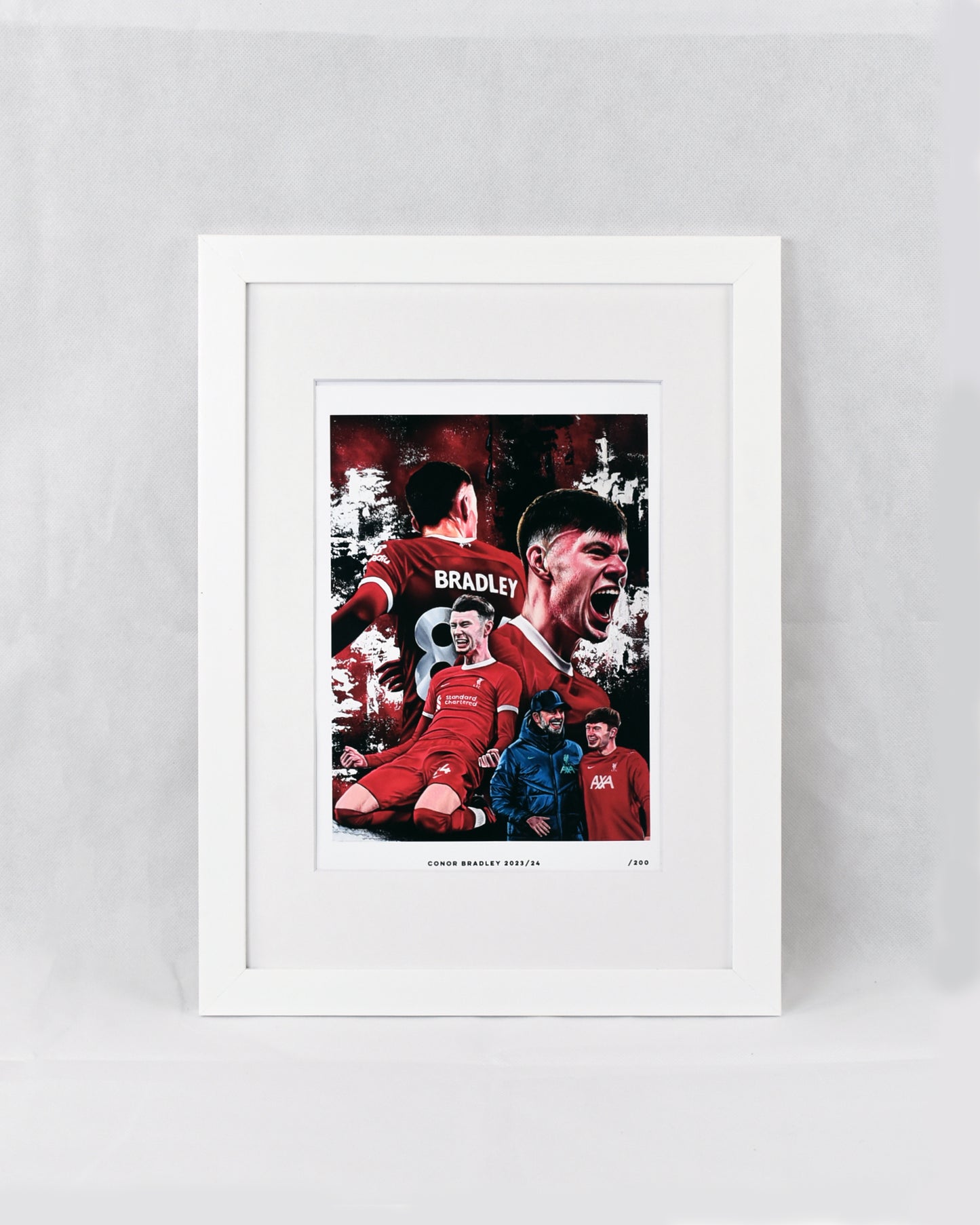 "Conor Bradley 2023/24" (Framed)
