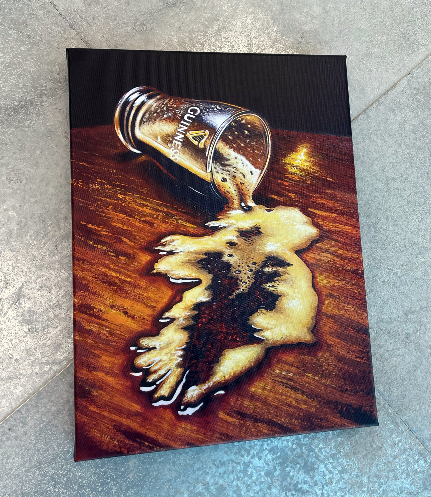 "Don't Cry Over Spilt Stout" Canvas Print