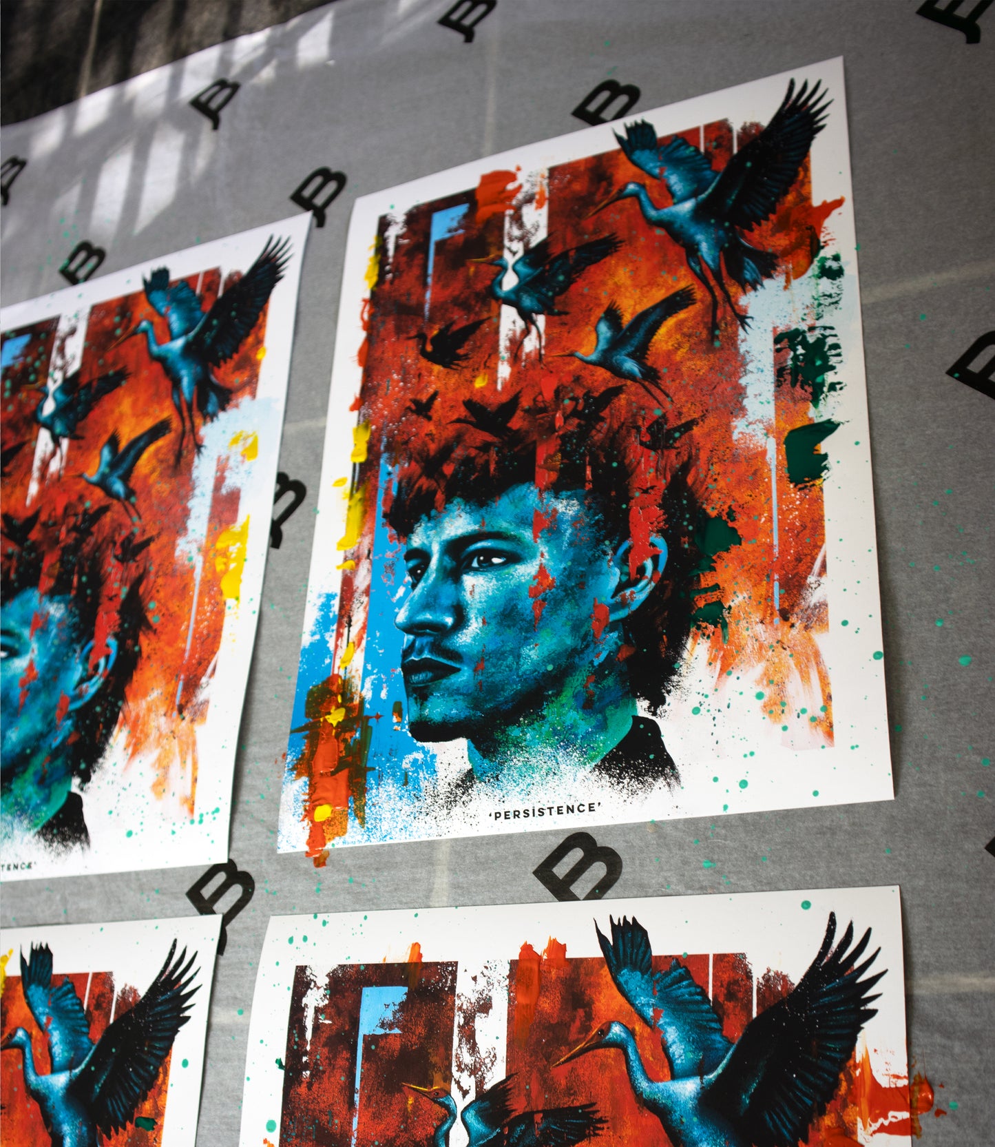 Hand Embellished "Persistence"