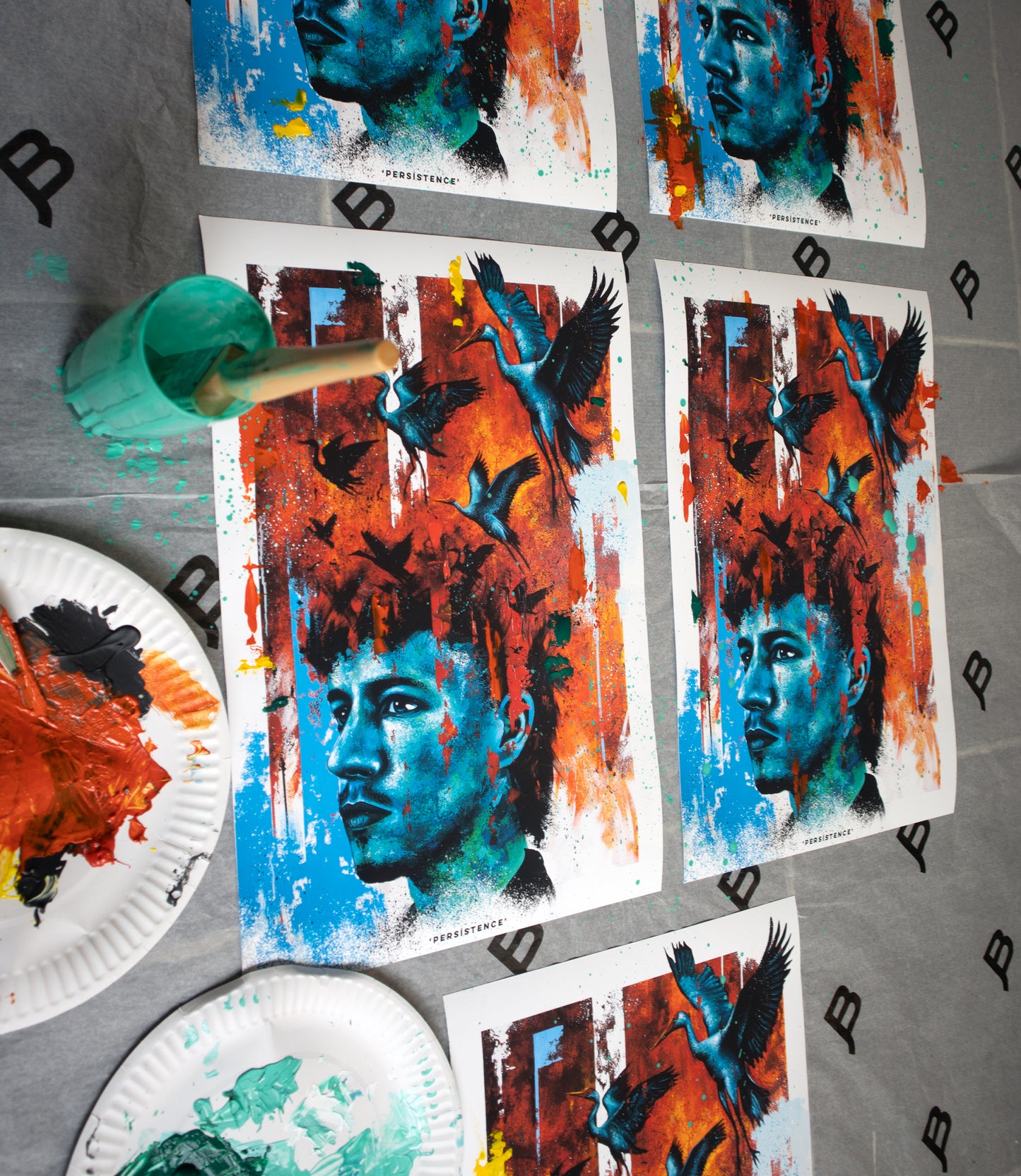 Hand Embellished "Persistence"
