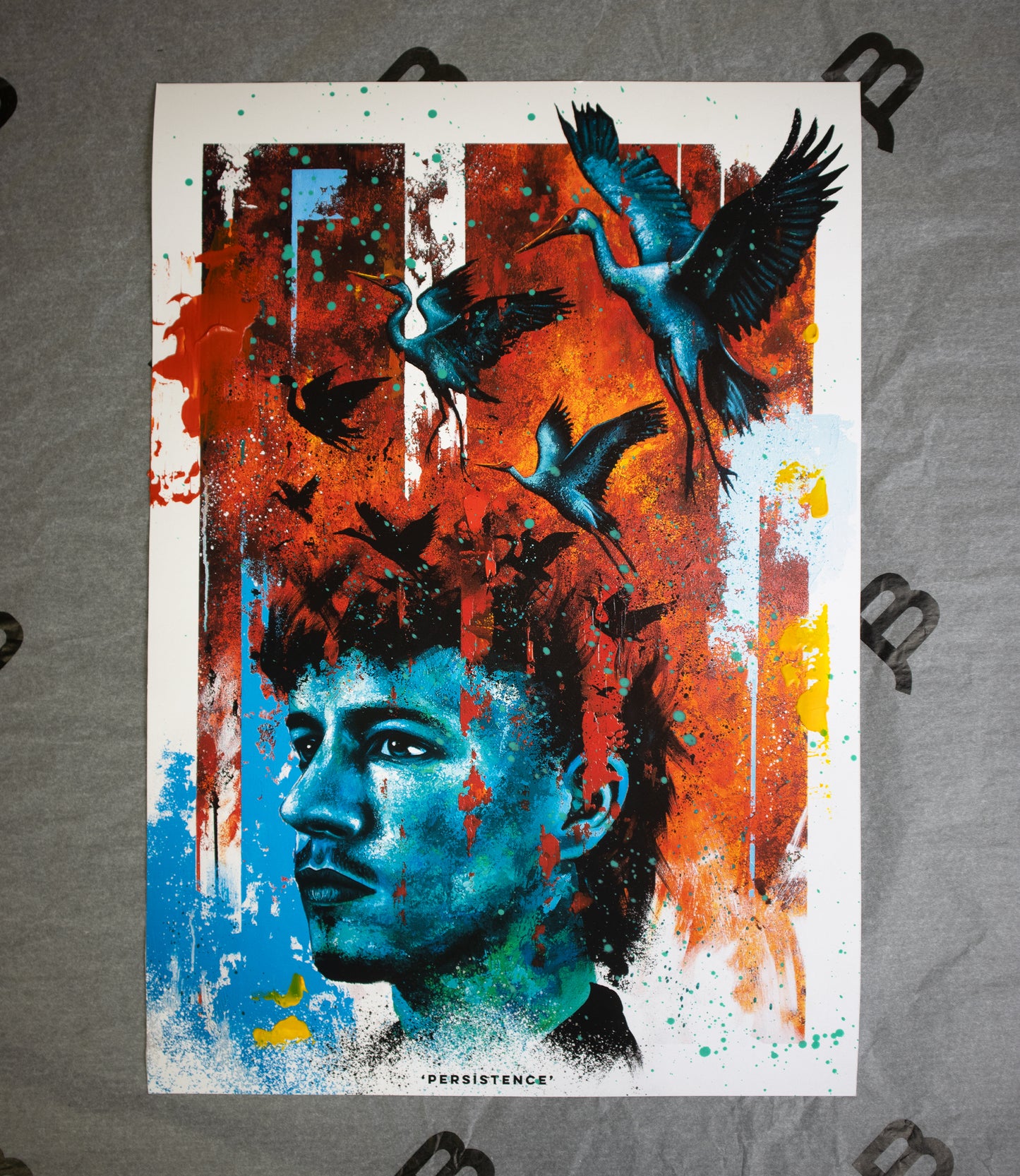 Hand Embellished "Persistence"