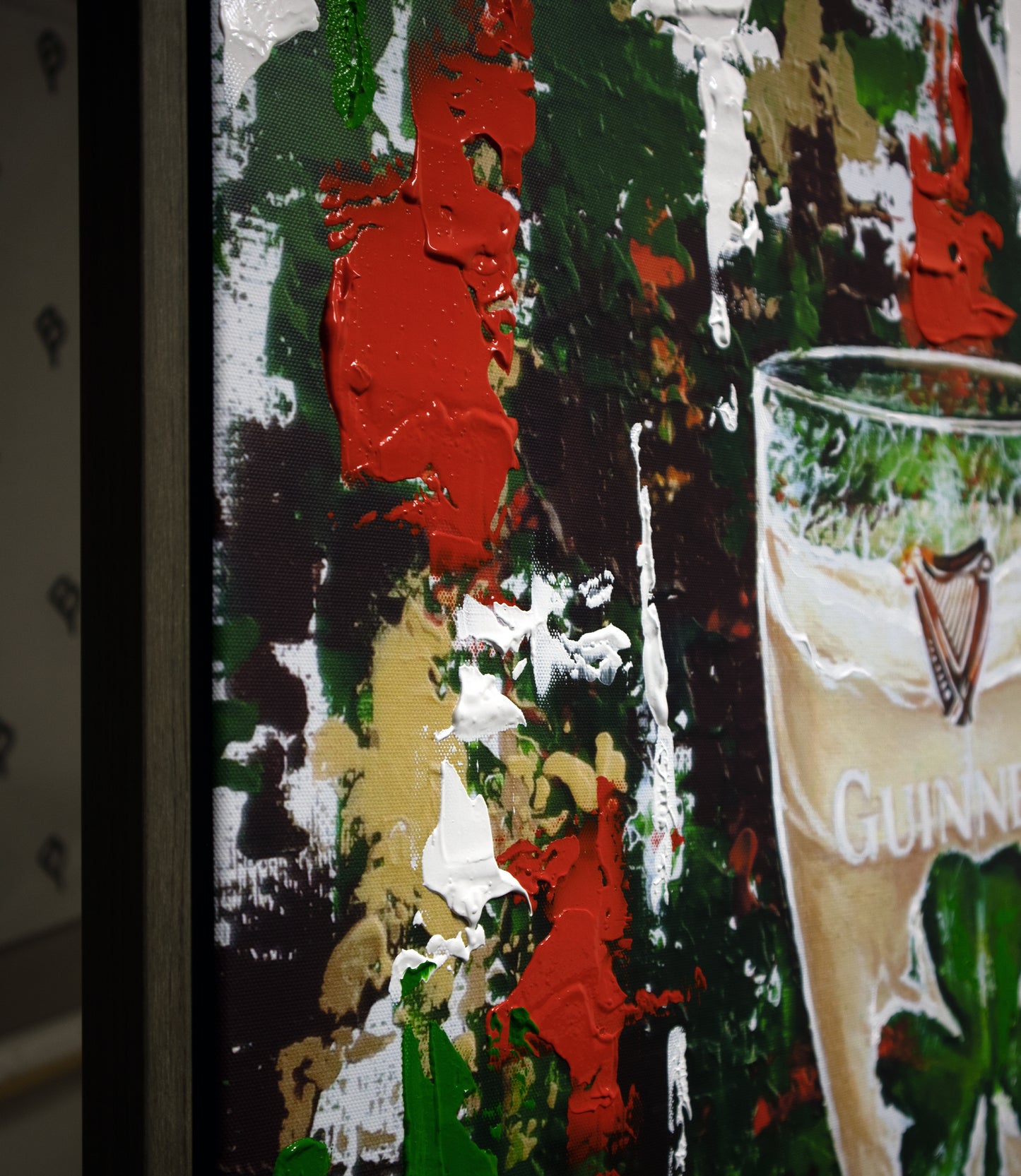 "Luck Of The Irish" 80cm x 60cm Hand Embellished Canvas print