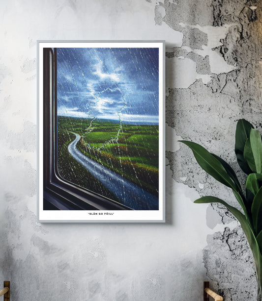 "Slán go fóill" Hand Embellished Print