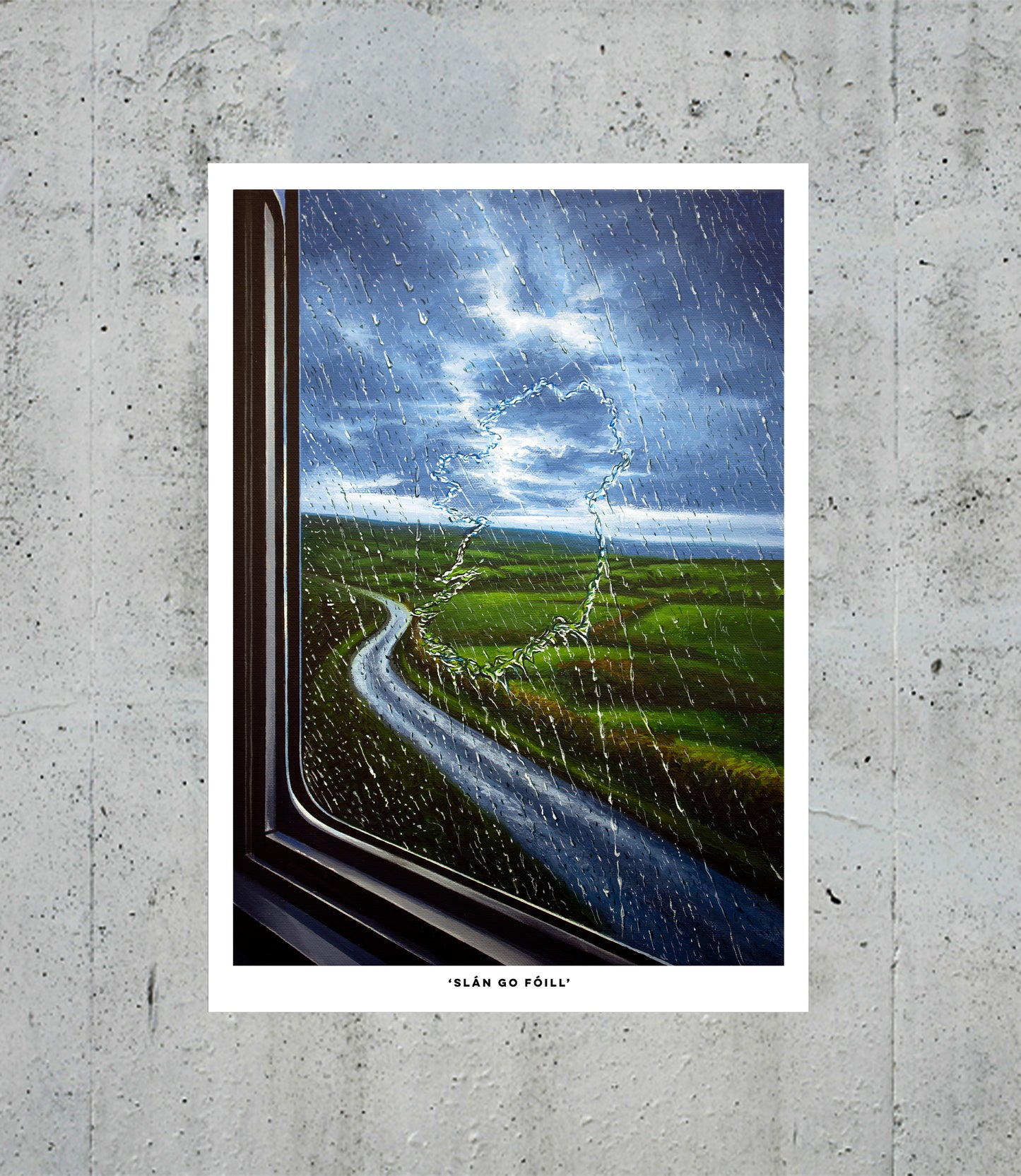 "Slán go fóill" Hand Embellished Print