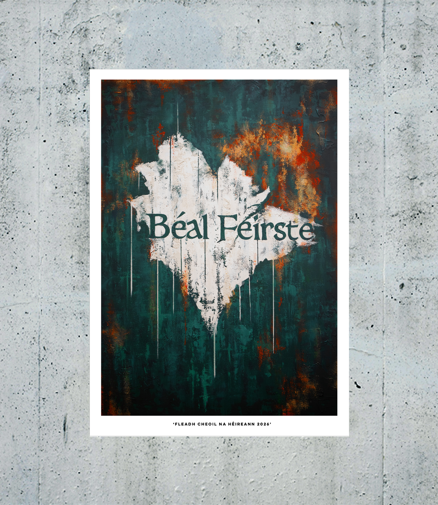 "Belfast" Hand Embellished Print