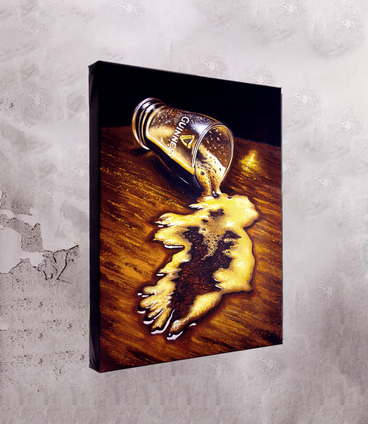"Don't Cry Over Spilt Stout" Canvas Print