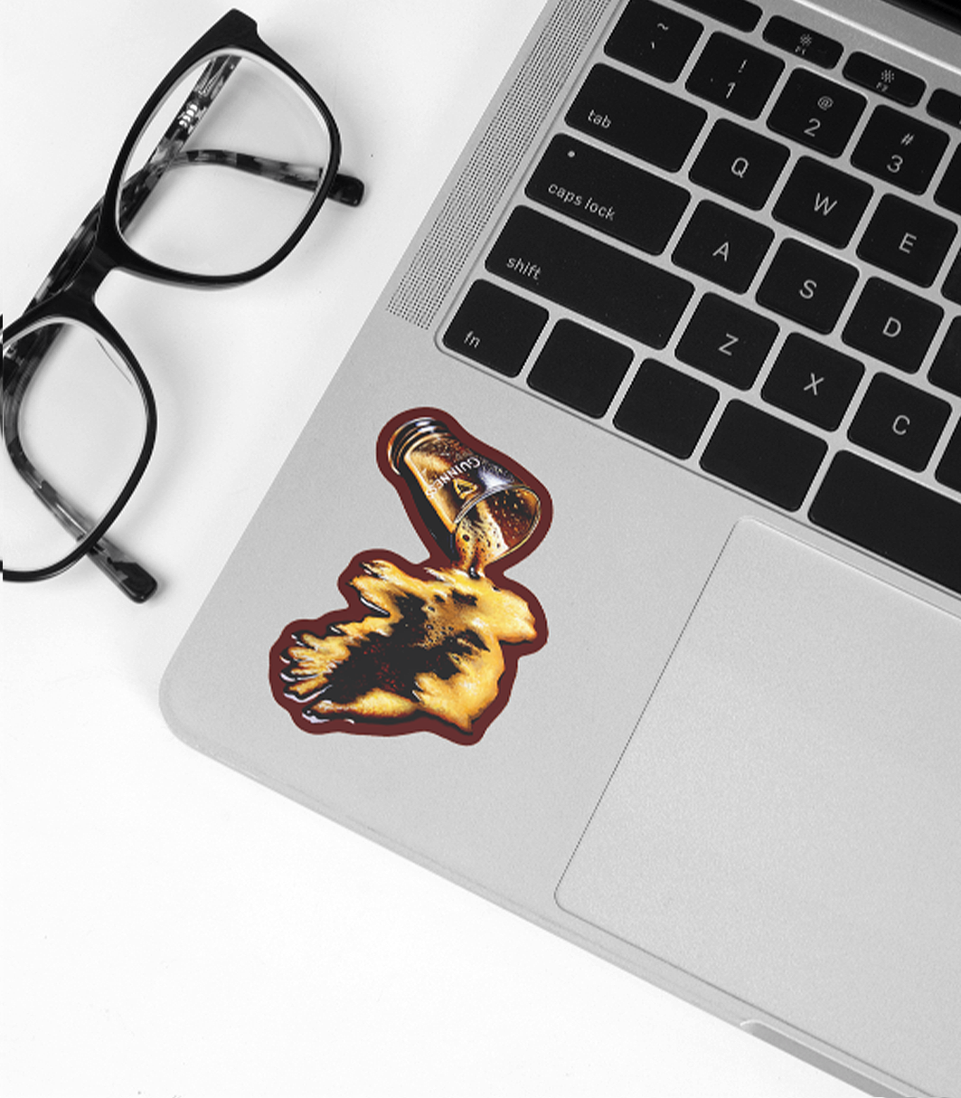 "Don't Cry Over Spilt Stout" Sticker