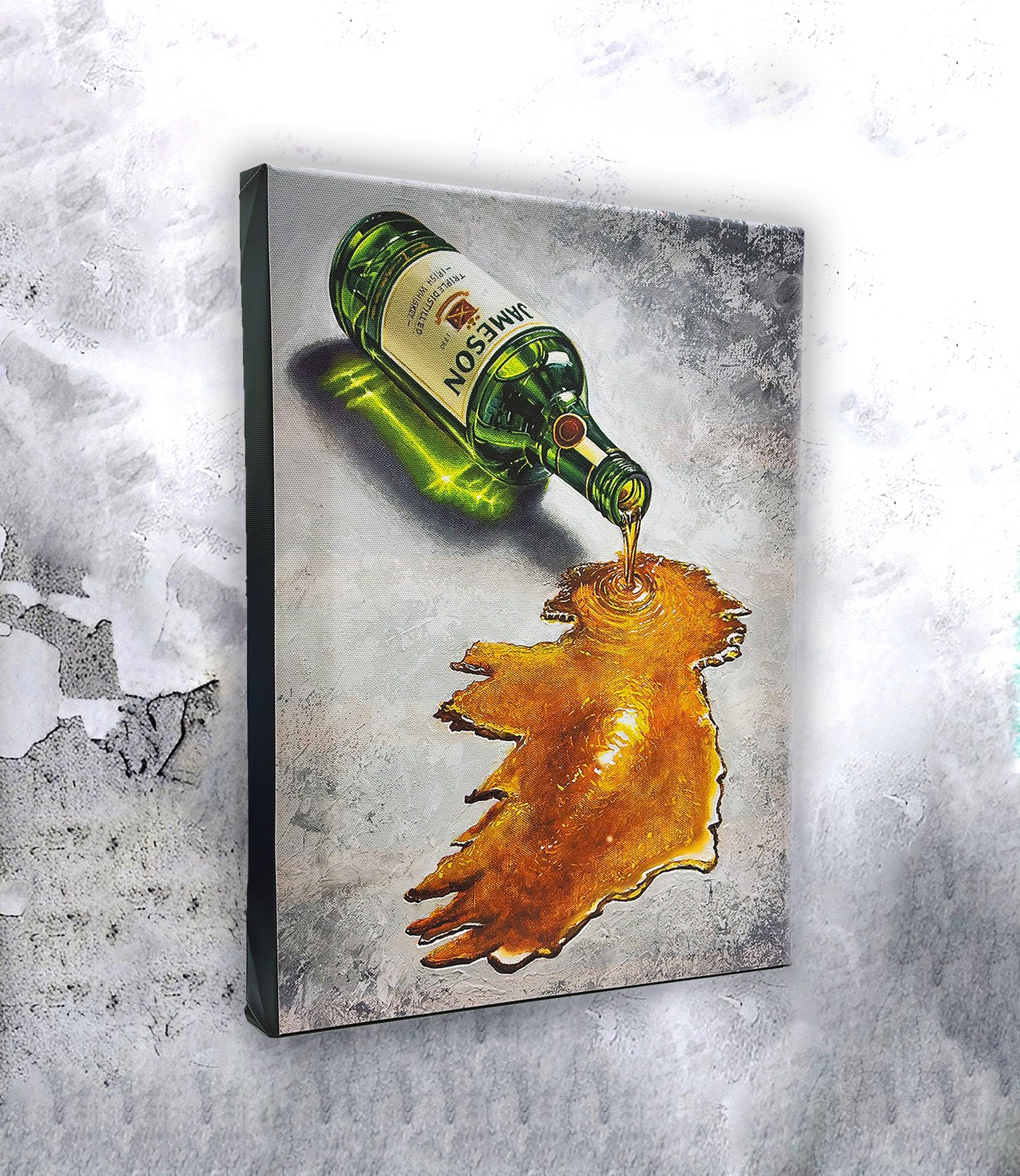 "Don't Cry Over Spilt Whiskey" Canvas Print