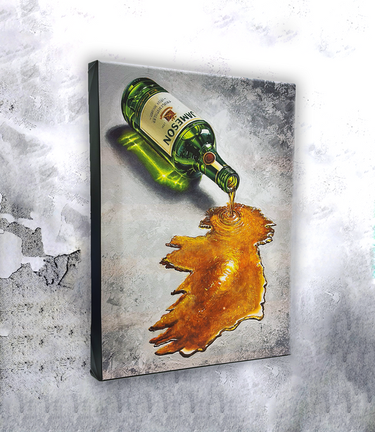 "Don't Cry Over Spilt Whiskey" Canvas Print