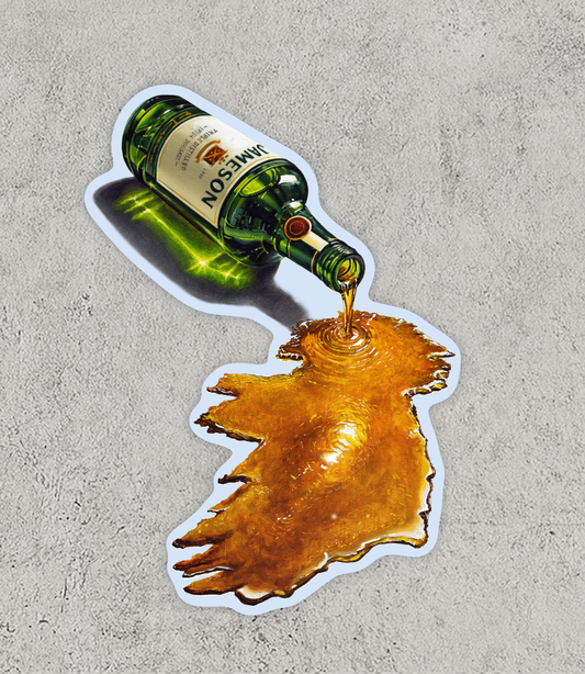 "Don't Cry Over Spilt Whiskey" Sticker