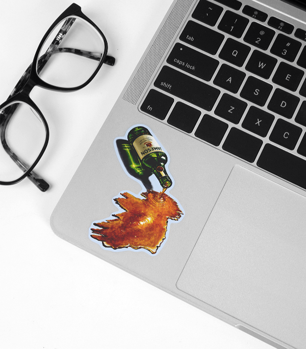 "Don't Cry Over Spilt Whiskey" Sticker
