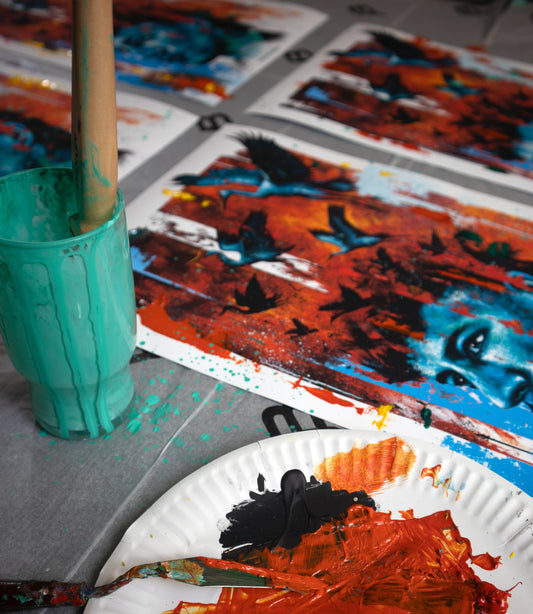 Hand Embellished "Persistence"