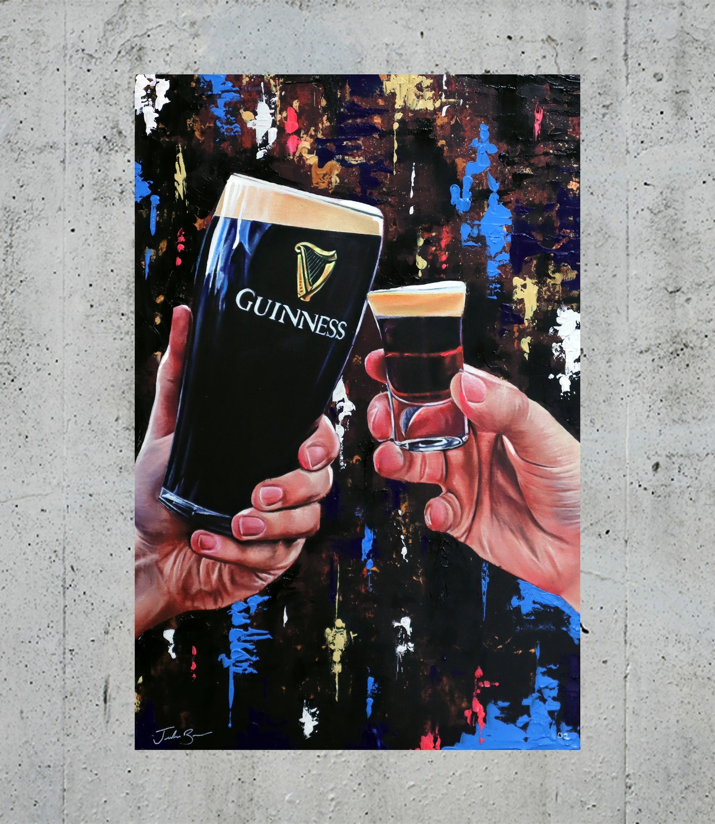 "Like Father, Like Son" 60cm x 40cm