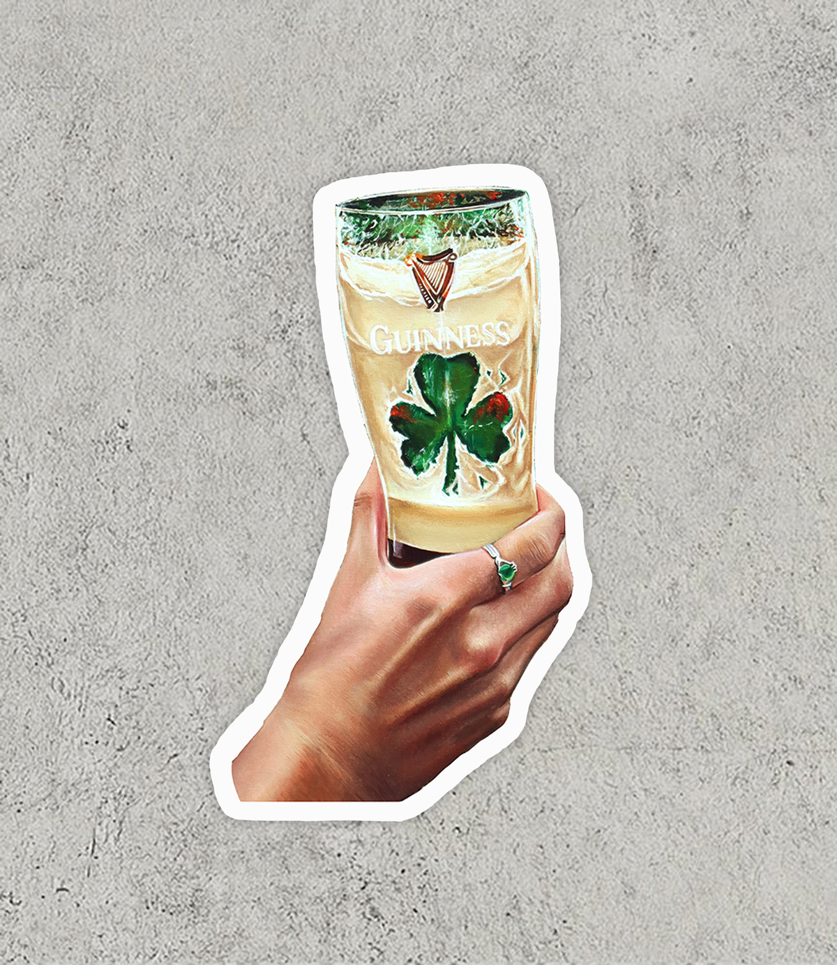 "Luck of The Irish" Sticker